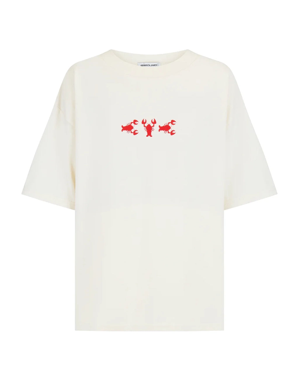 Lobster Oversized T-Shirt - Natural
