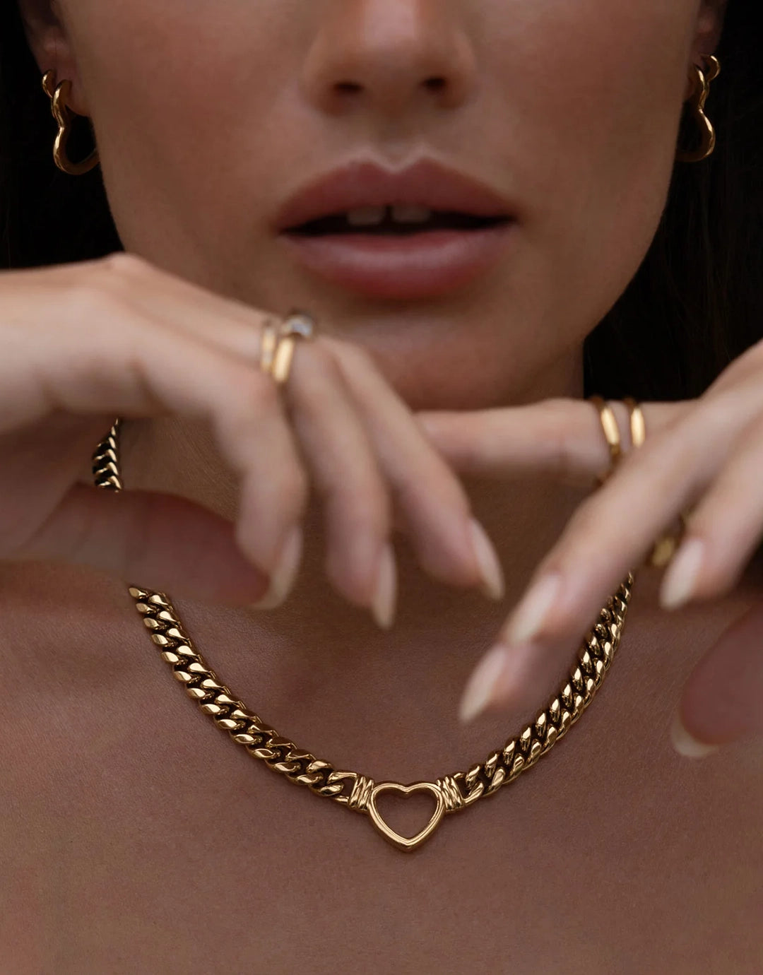 Valentine Necklace - Gold