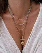 Louie Silver Necklace by Arms of Eve - view 3