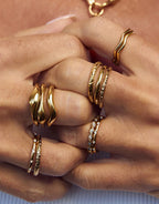 Isabel Gold Ring by Arms of Eve - view 3