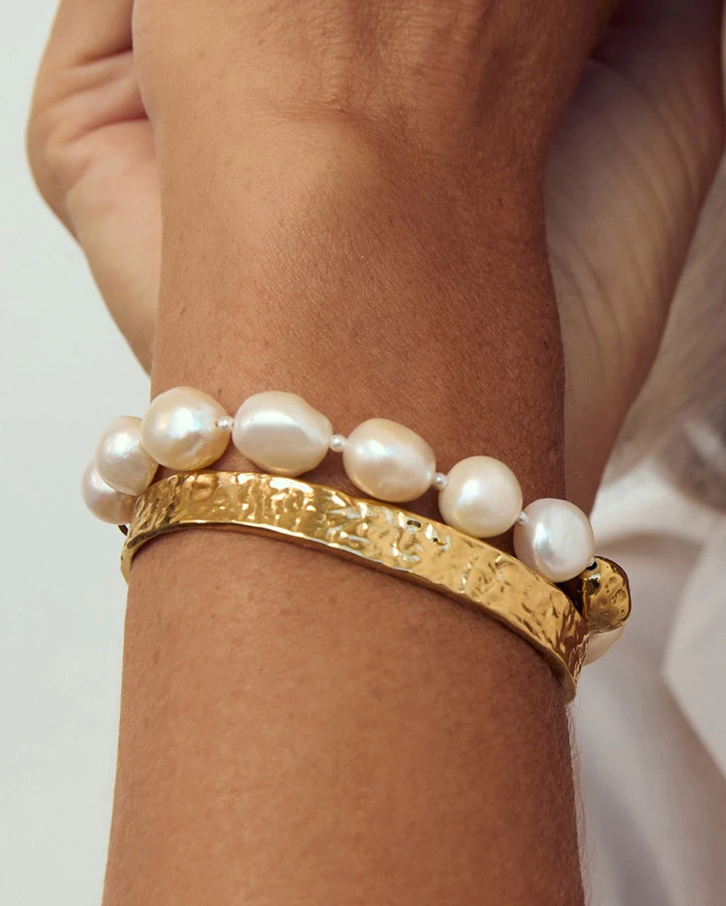 Hariette Pearl Bracelet by Arms of Eve - view 2