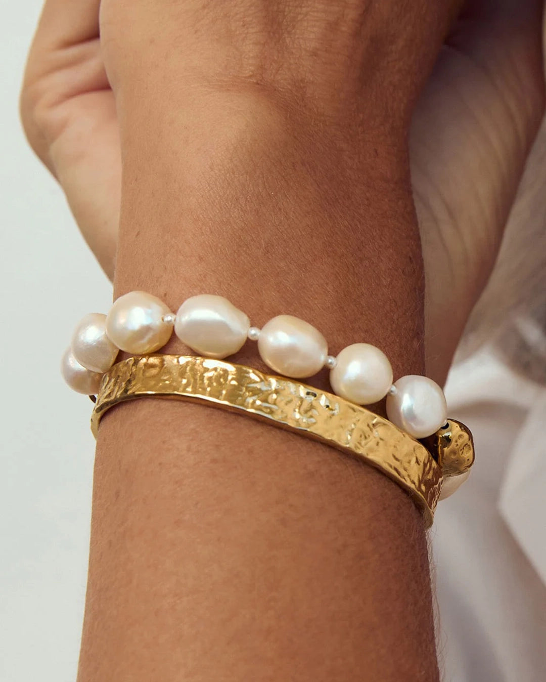 Hariette Pearl Bracelet by Arms of Eve - view 2