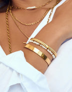 Natasha Gold Cuff by Arms of Eve - view 4