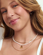 Shayla Gold Snake Chain Necklace by Arms of Eve - view 3