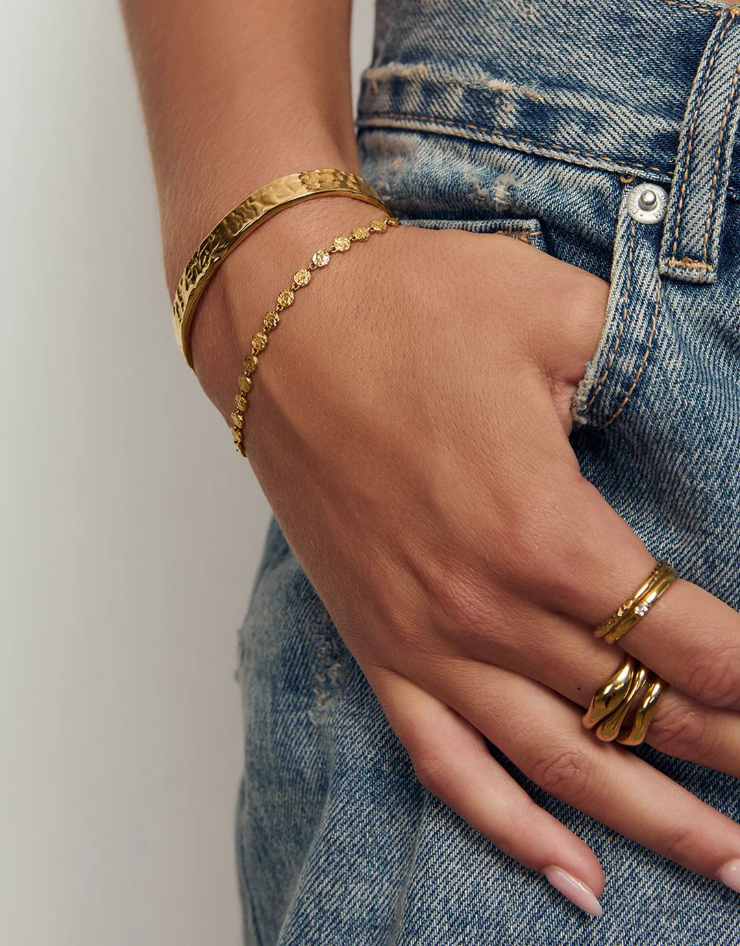 Atlas Gold Bracelet