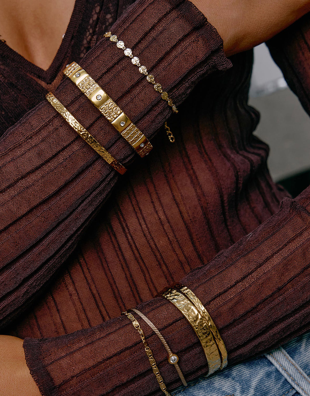 Atlas Gold Bracelet