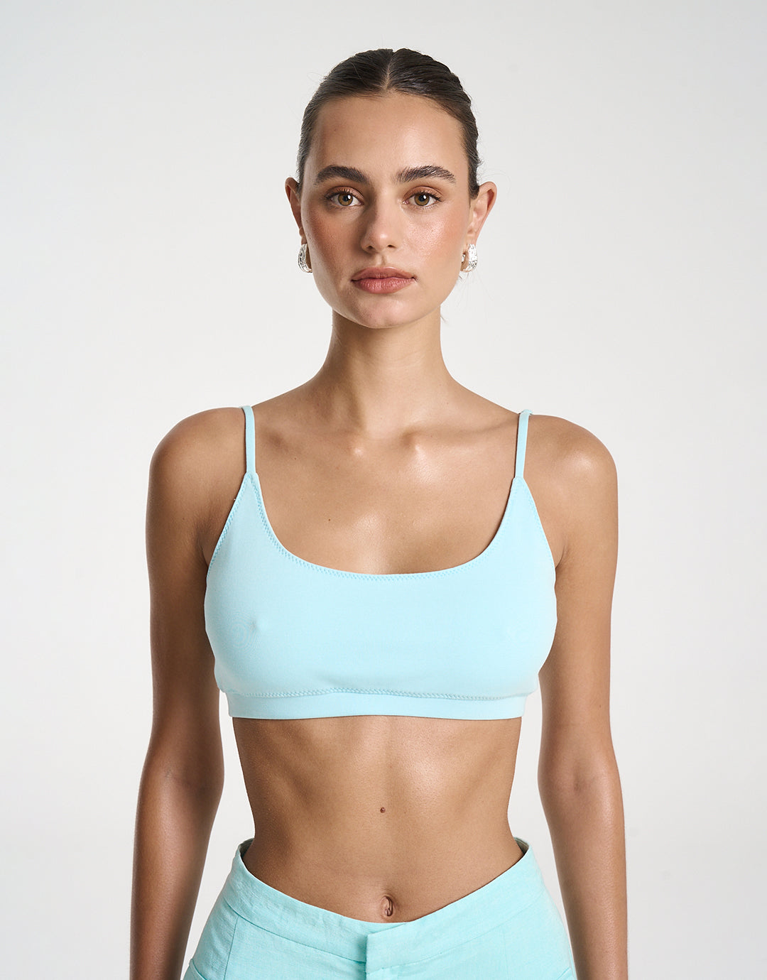 Sports Crop - Aqua