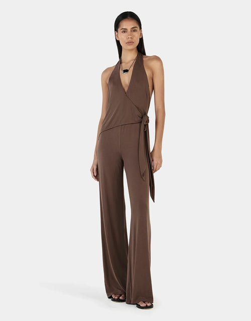 Astrid Jumpsuit - Chocolate by Ownley - view 2
