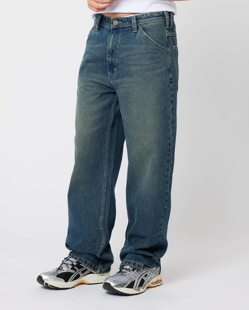 A5 Erik Baggy Denim Jeans Dark Blue