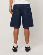 A5 Miles Embroidered Baggy Denim Shorts by Abrand - view 6