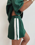 The Maya Mini Skirt - Forest Green by Luna Lane