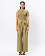 Back To Me Pant - Olive by Mossman