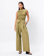 Back To Me Pant - Olive by Mossman - view 2