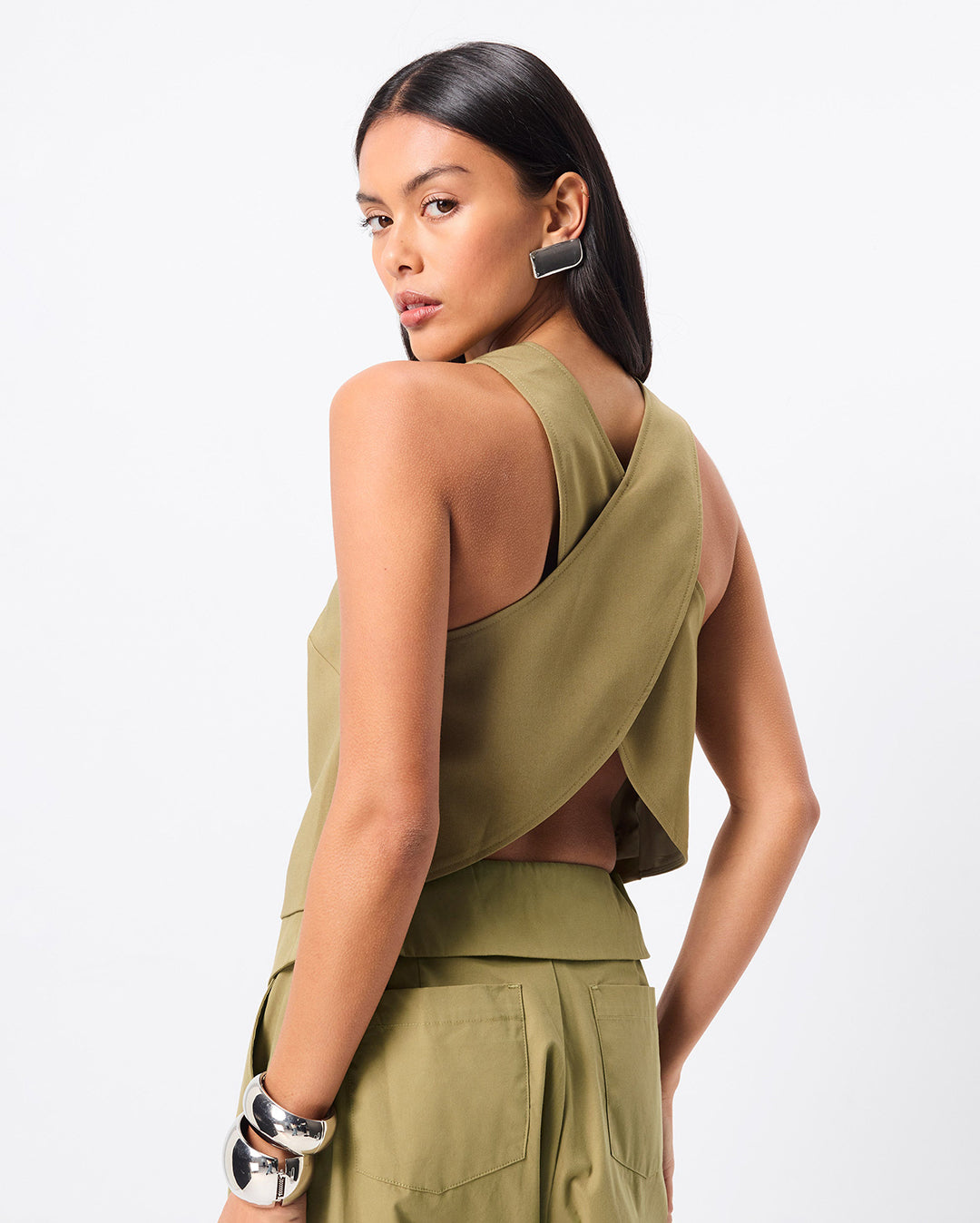 Back To Me Top - Olive by Mossman - view 3