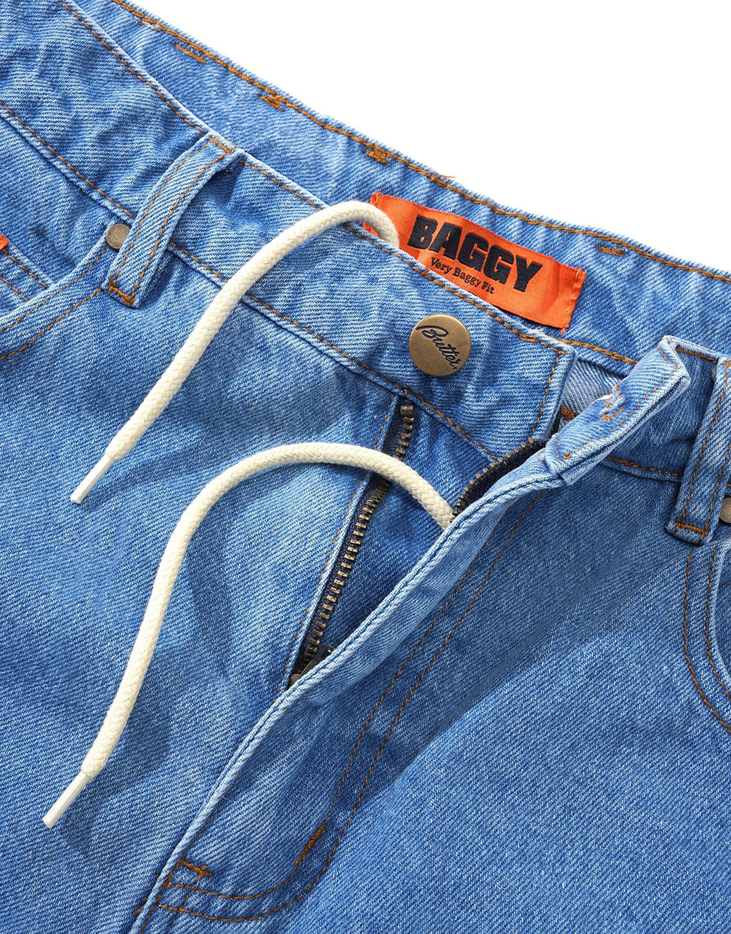 Baggy Denim Jeans - Washed Indigo by Butter Goods - view 6