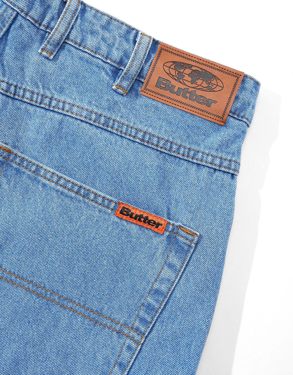 Baggy Denim Jeans - Washed Indigo by Butter Goods - view 7