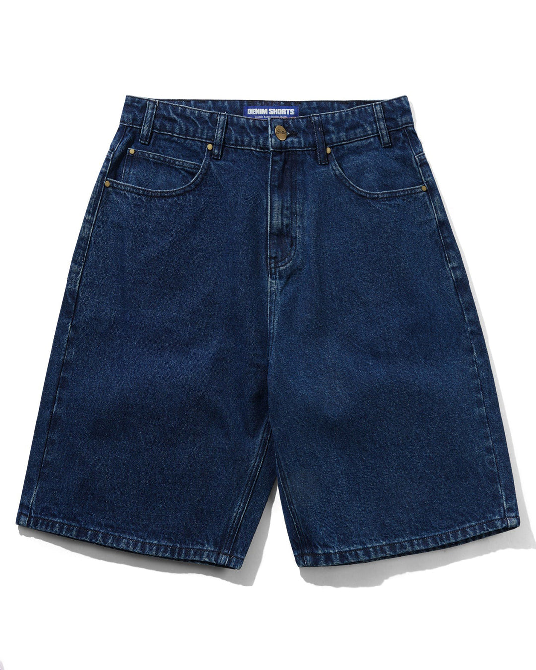 Baggy Denim Shorts - Dark Blue