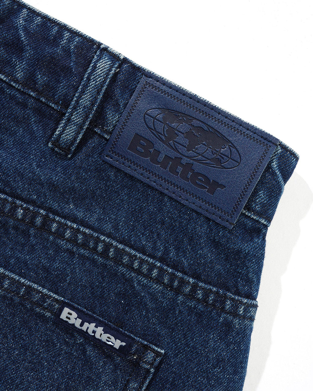 Baggy Denim Shorts - Dark Blue
