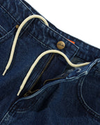 Baggy Denim Shorts - Dark Blue by Butter Goods - view 5