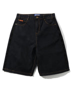 Baggy Denim Shorts - Washed Black by Butter Goods - view 4