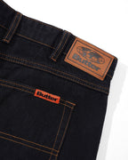 Baggy Denim Shorts - Washed Black by Butter Goods - view 6