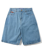 Baggy Denim Shorts - Washed Indigo by Butter Goods - view 4