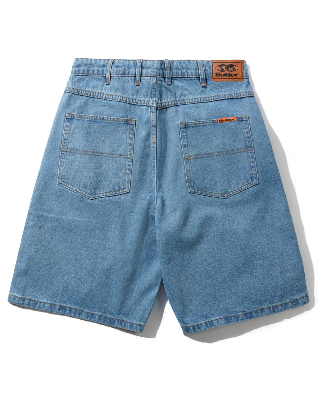 Baggy Denim Shorts - Washed Indigo