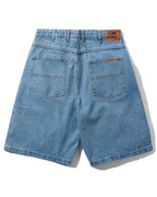 Baggy Denim Shorts - Washed Indigo by Butter Goods - view 5