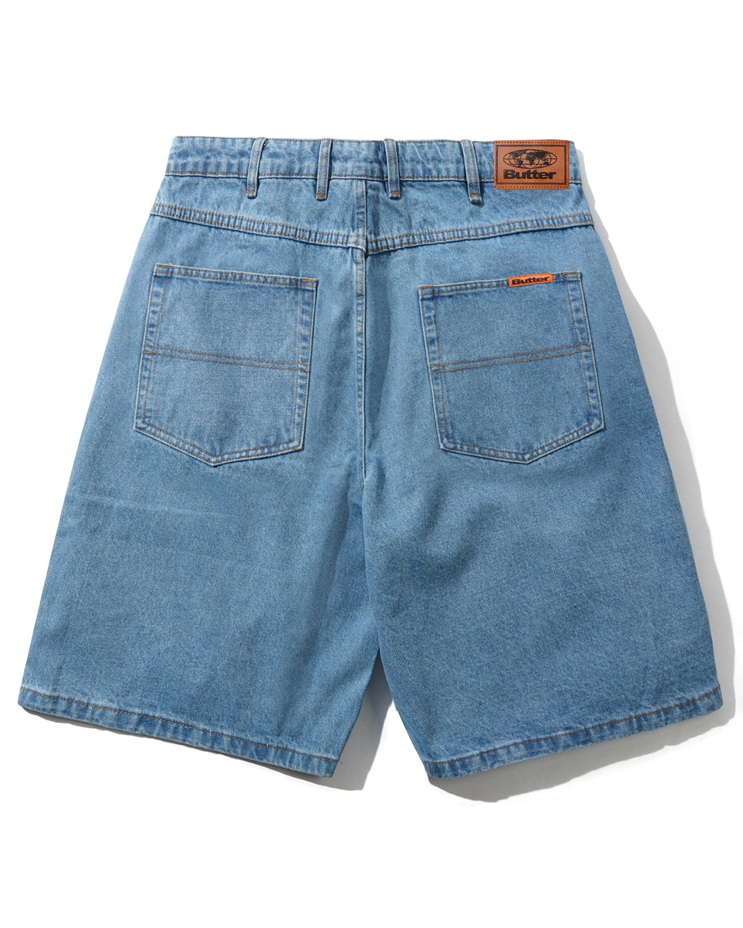 Baggy Denim Shorts - Washed Indigo
