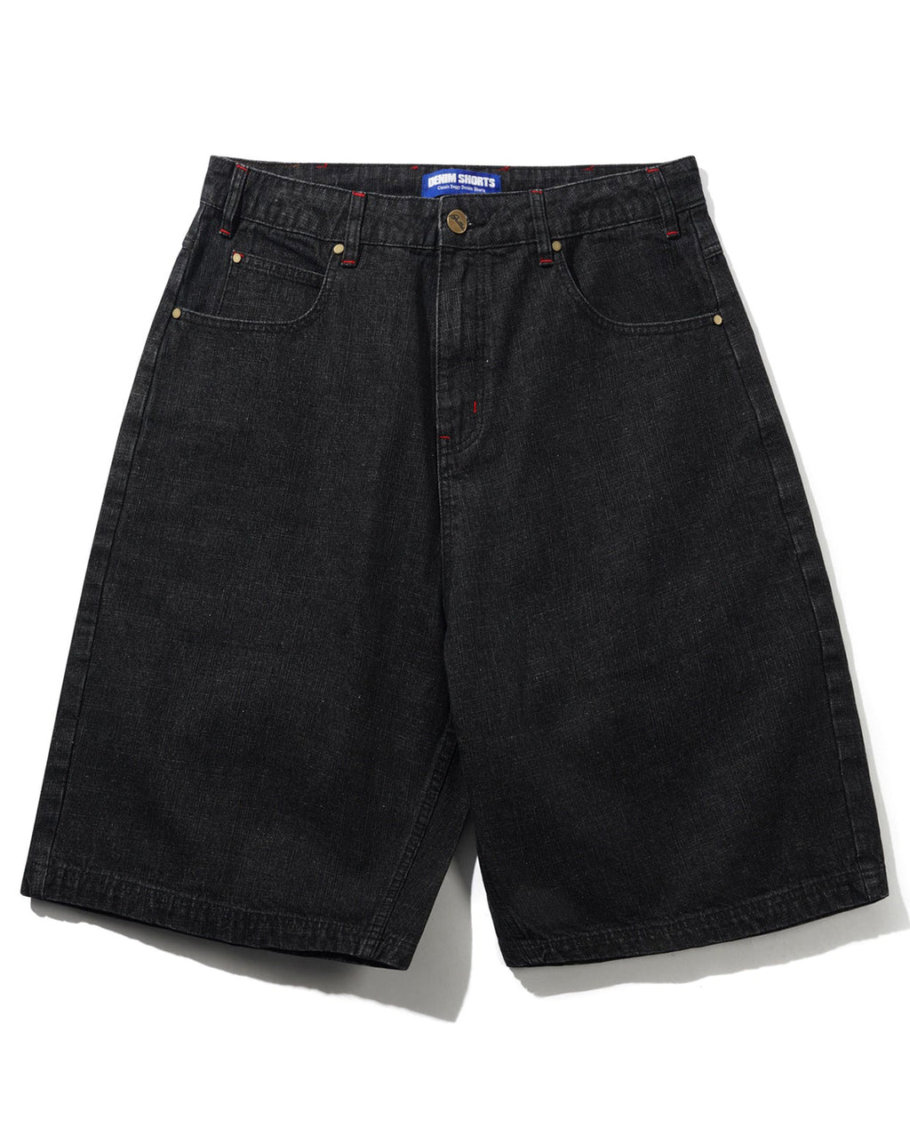 Blotch Denim Shorts - Streaky Black