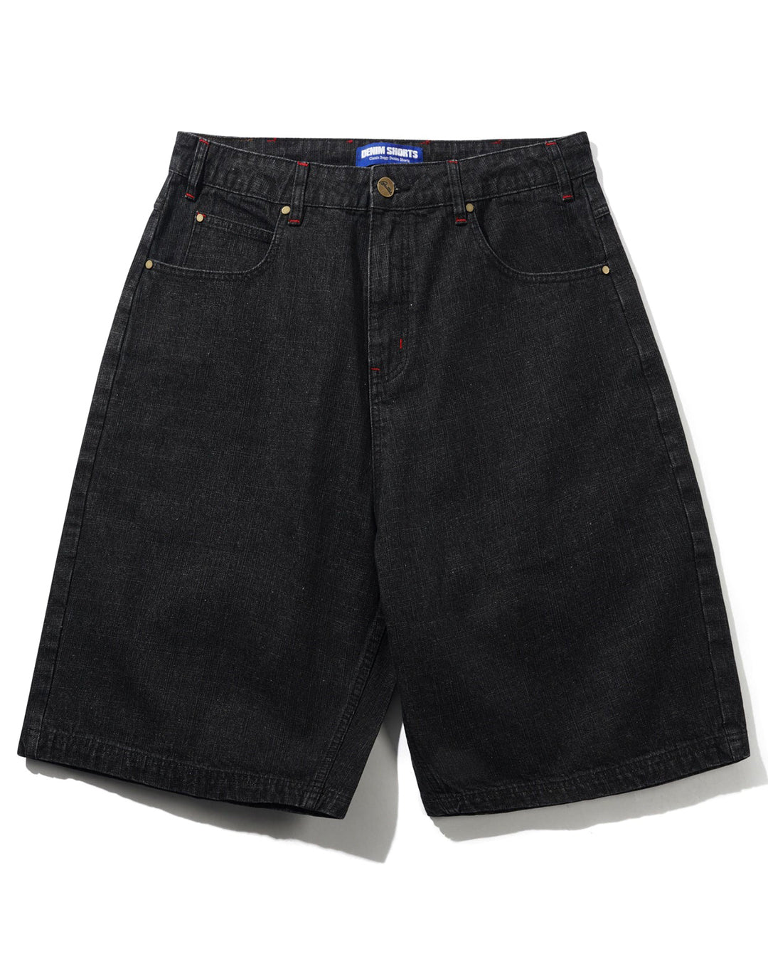 Blotch Denim Shorts - Streaky Black