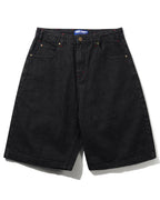 Blotch Denim Shorts - Streaky Black by Butter Goods