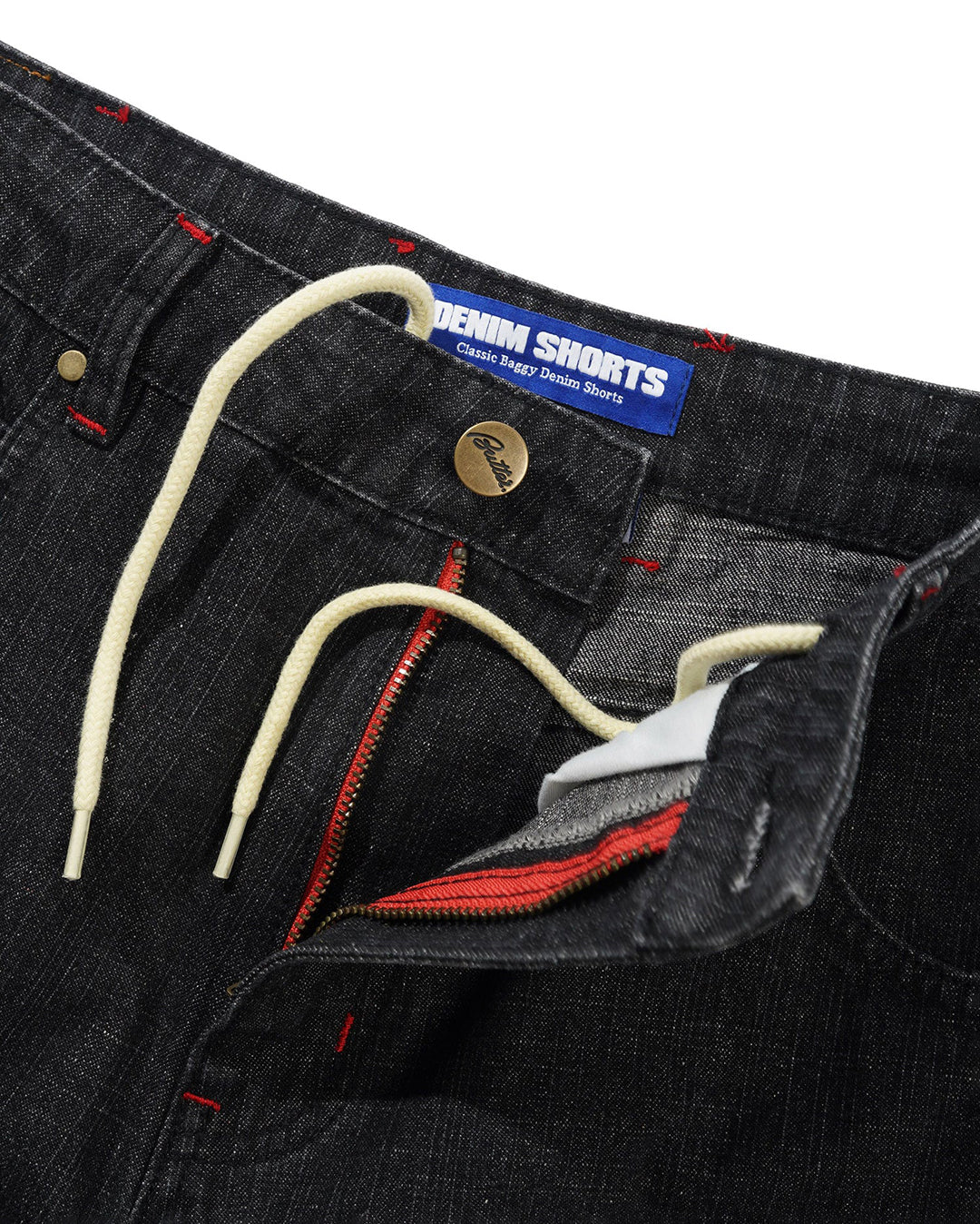 Blotch Denim Shorts - Streaky Black