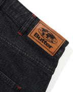 Blotch Denim Shorts - Streaky Black by Butter Goods - view 5