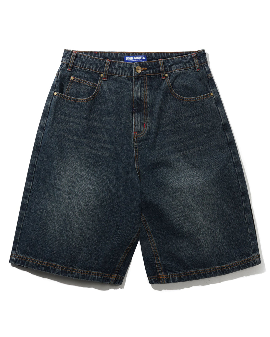 Blotch Denim Shorts - Streaky Navy