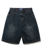 Blotch Denim Shorts - Streaky Navy by Butter Goods