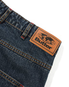 Blotch Denim Shorts - Streaky Navy by Butter Goods - view 4