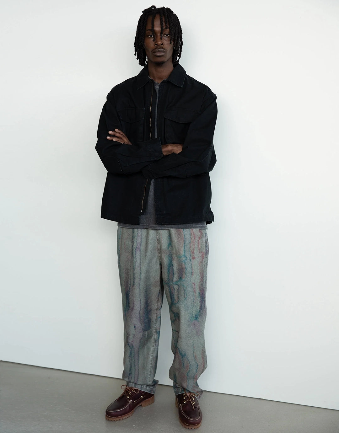 Blurred Flow Pant - Olive