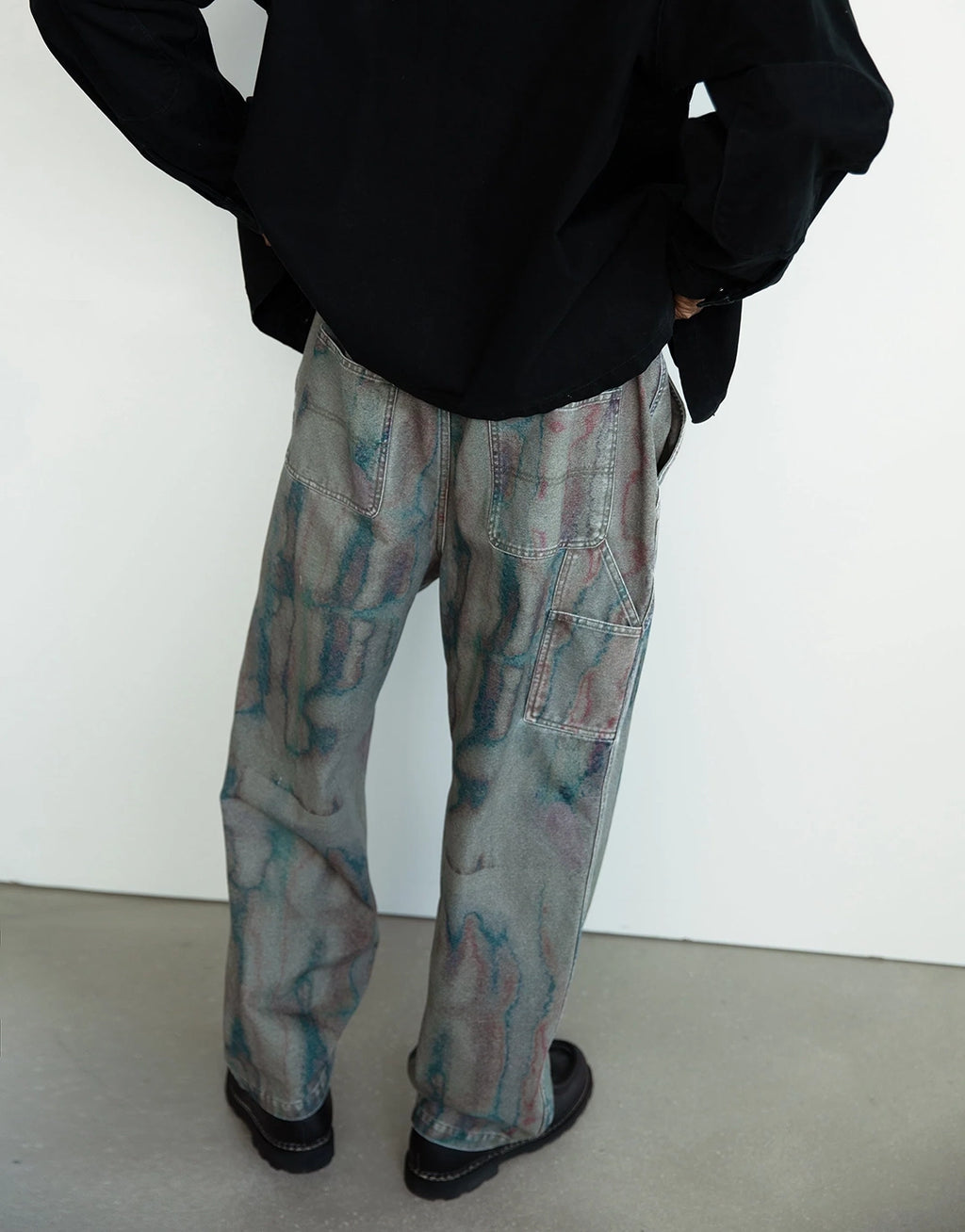 Blurred Flow Pant - Olive