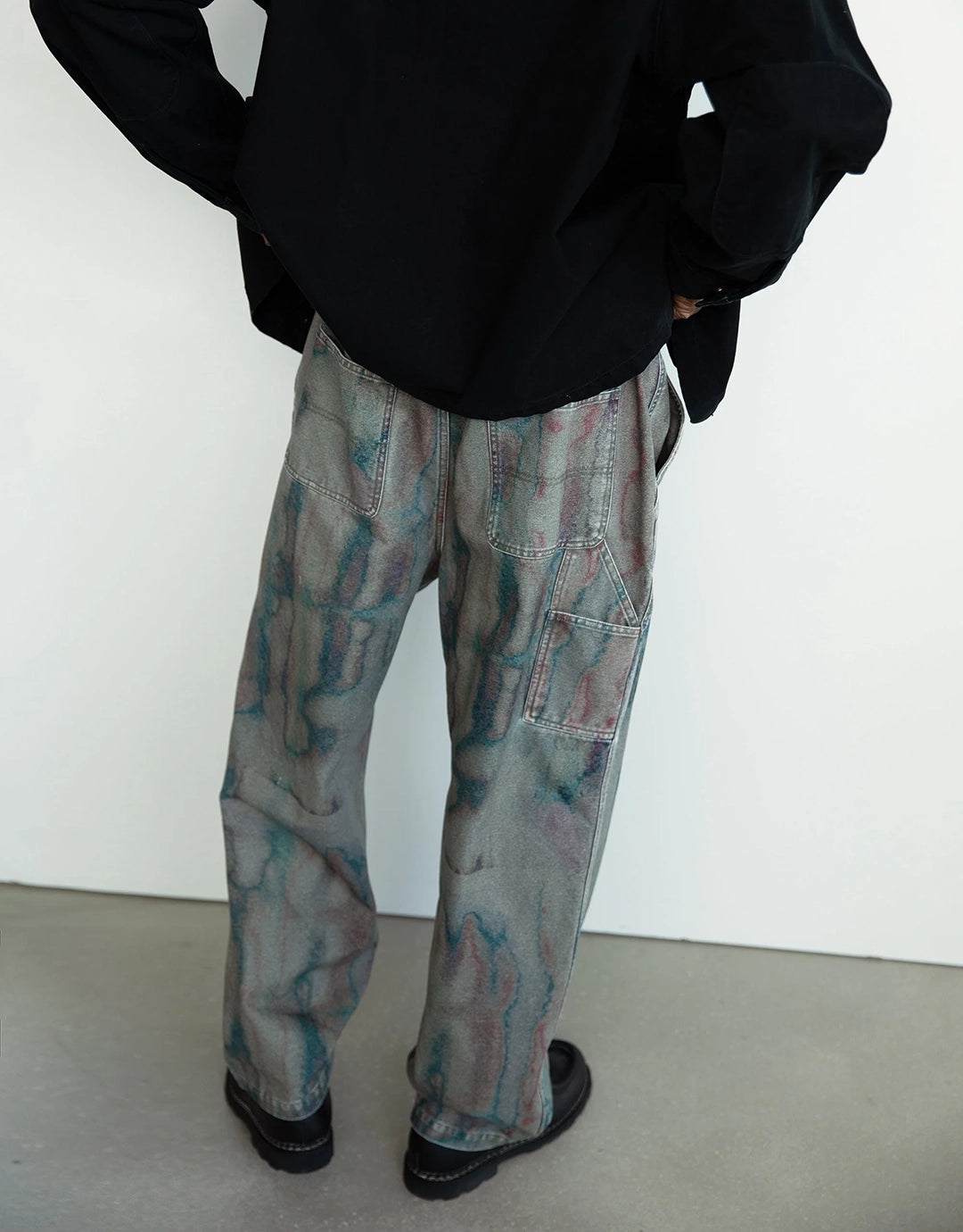 Blurred Flow Pant - Olive