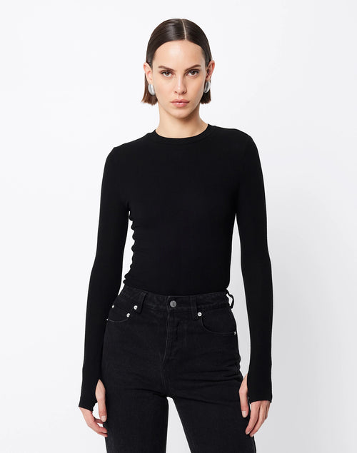 Black Brooklyn Top by Mossman