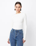 White Brooklyn Top by Mossman