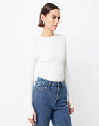 White Brooklyn Top by Mossman - view 4