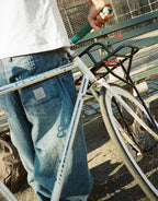 Wide Cut Denim Jeans - Vertical Stripe by Butter Goods - view 2