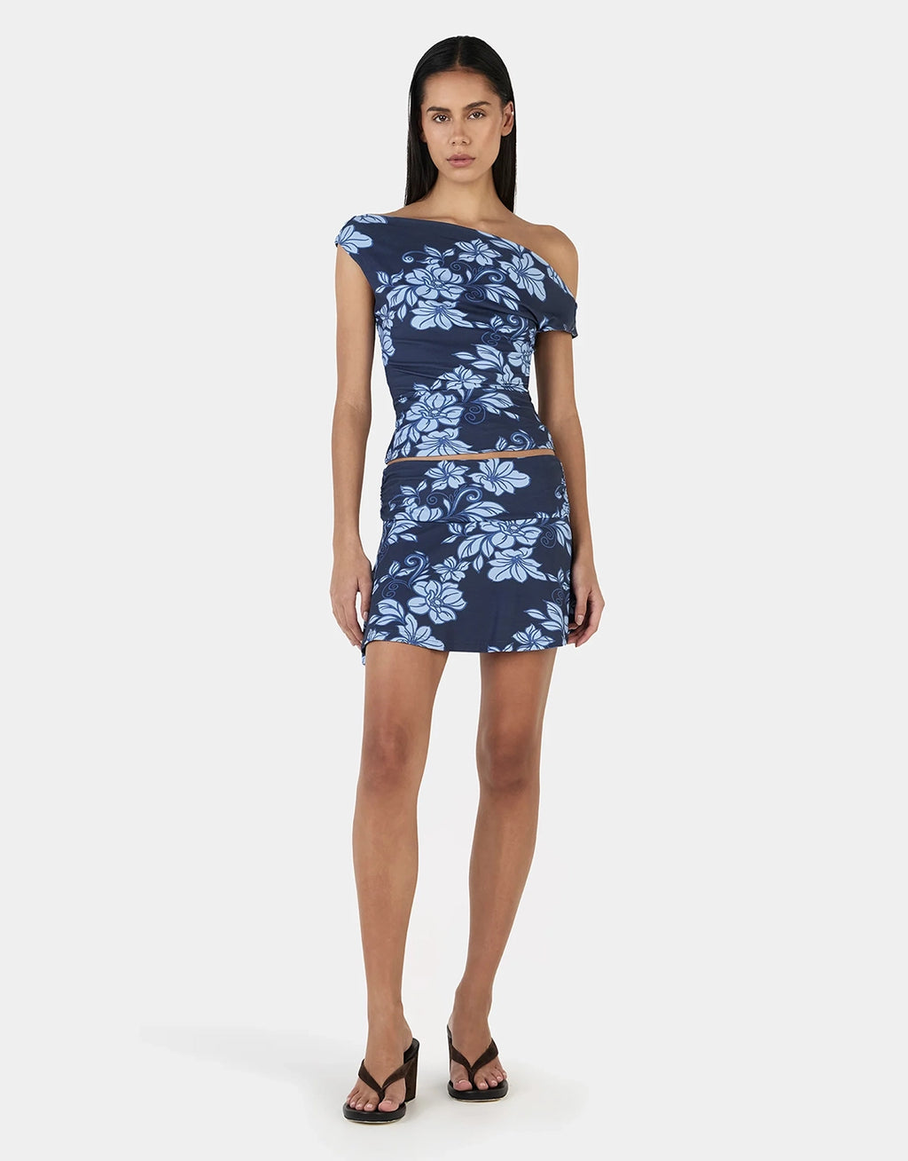 Camila Top - Rolling Waves Navy