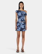 Camila Top - Rolling Waves Navy by Ownley - view 3