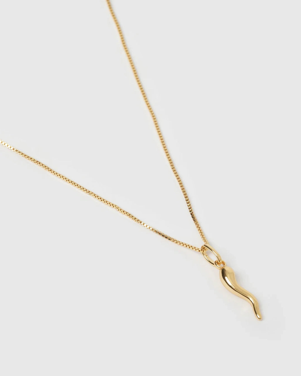 Cornicello Gold Charm Necklace by Arms of Eve - view 2
