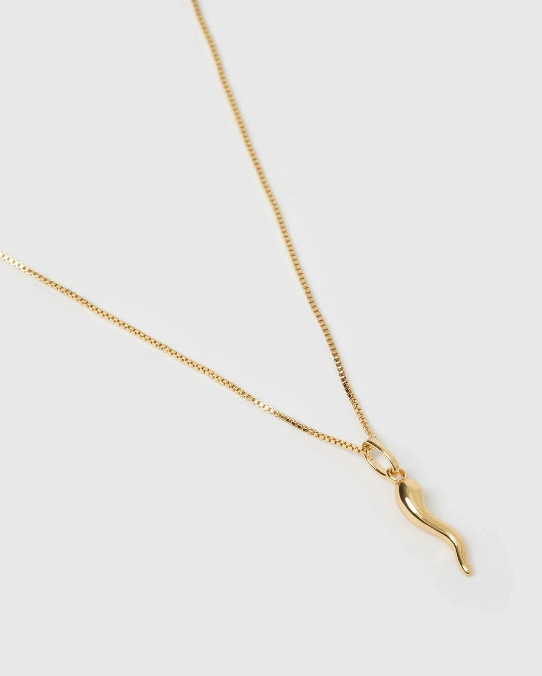 Cornicello Gold Charm Necklace by Arms of Eve - view 2