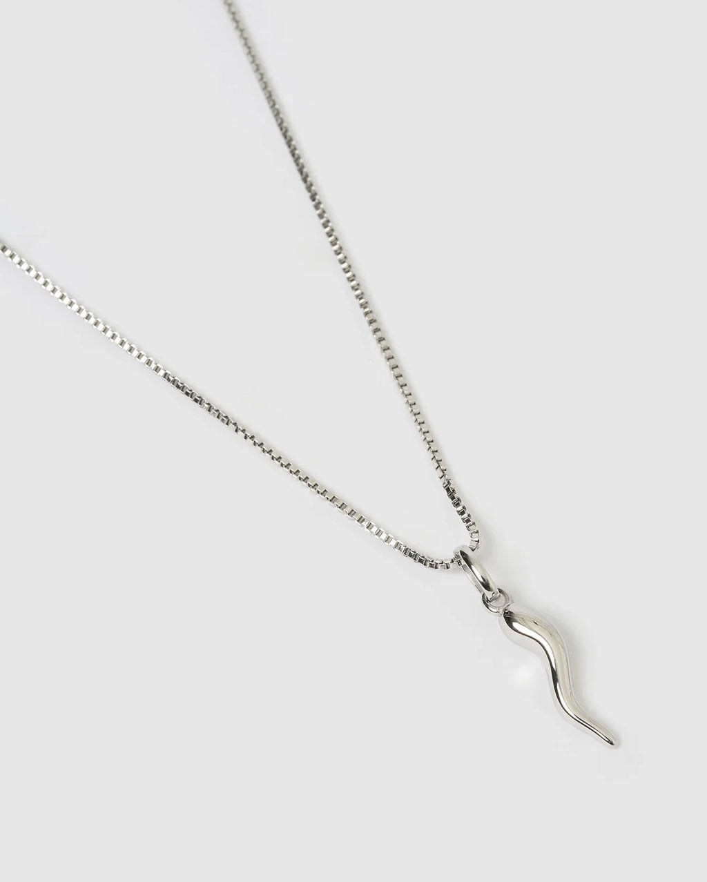 Cornicello Silver Charm Necklace by Arms of Eve - view 3