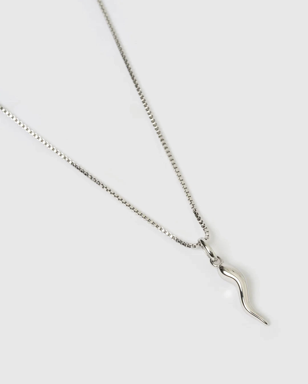 Cornicello Silver Charm Necklace by Arms of Eve - view 3